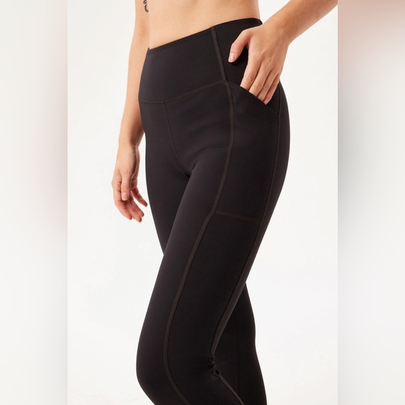 Black Pocket Legging Girlfriend Collective - New Without Tags - Picture 2 of 6